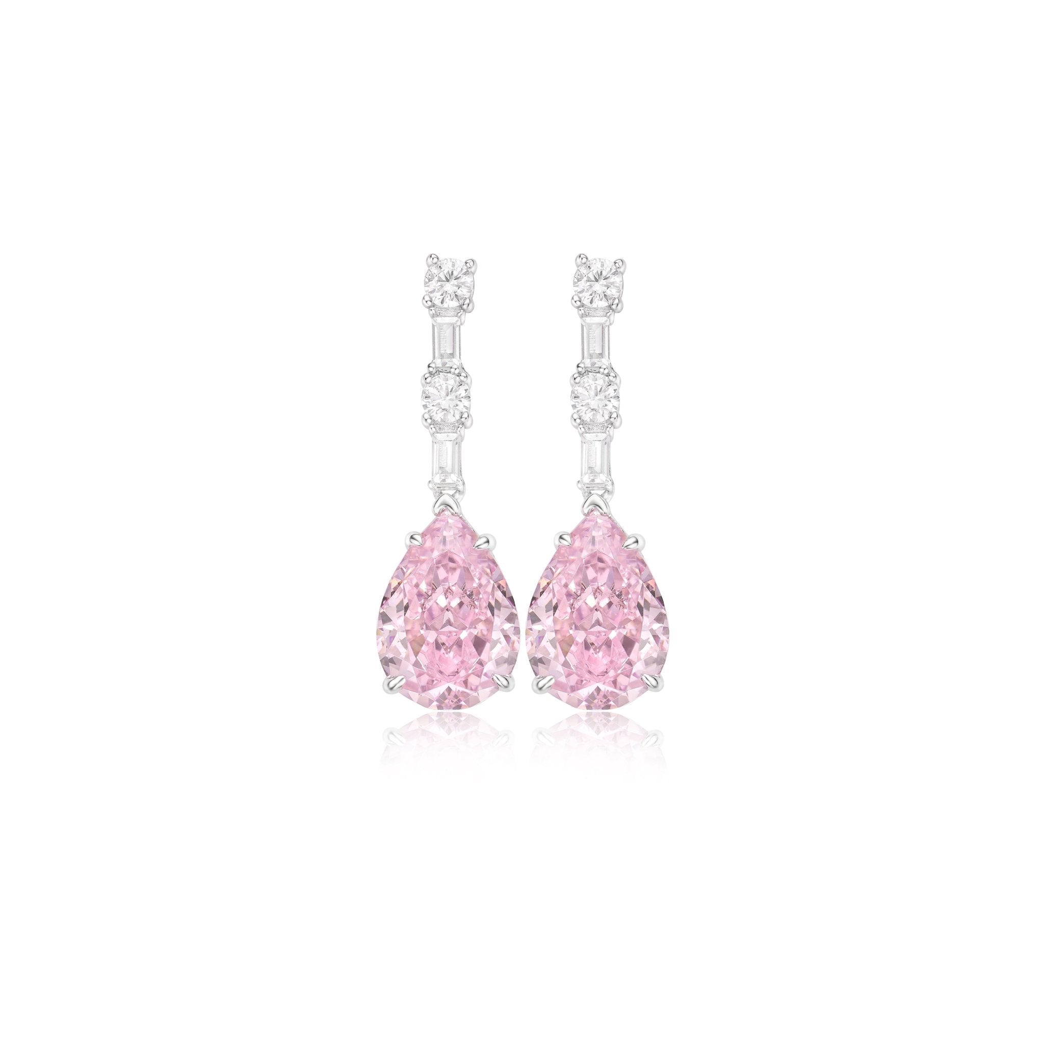 Angel's Tear Sakura Pink Dangle Earrings - Gem Vivi