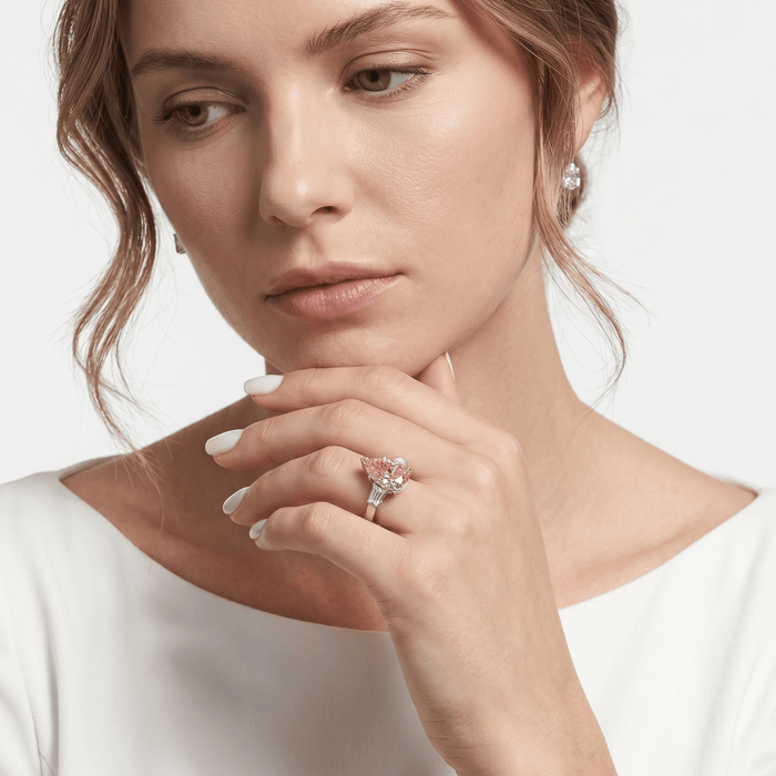 Angel's Tear Sakura Pink Ring - Gem Vivi