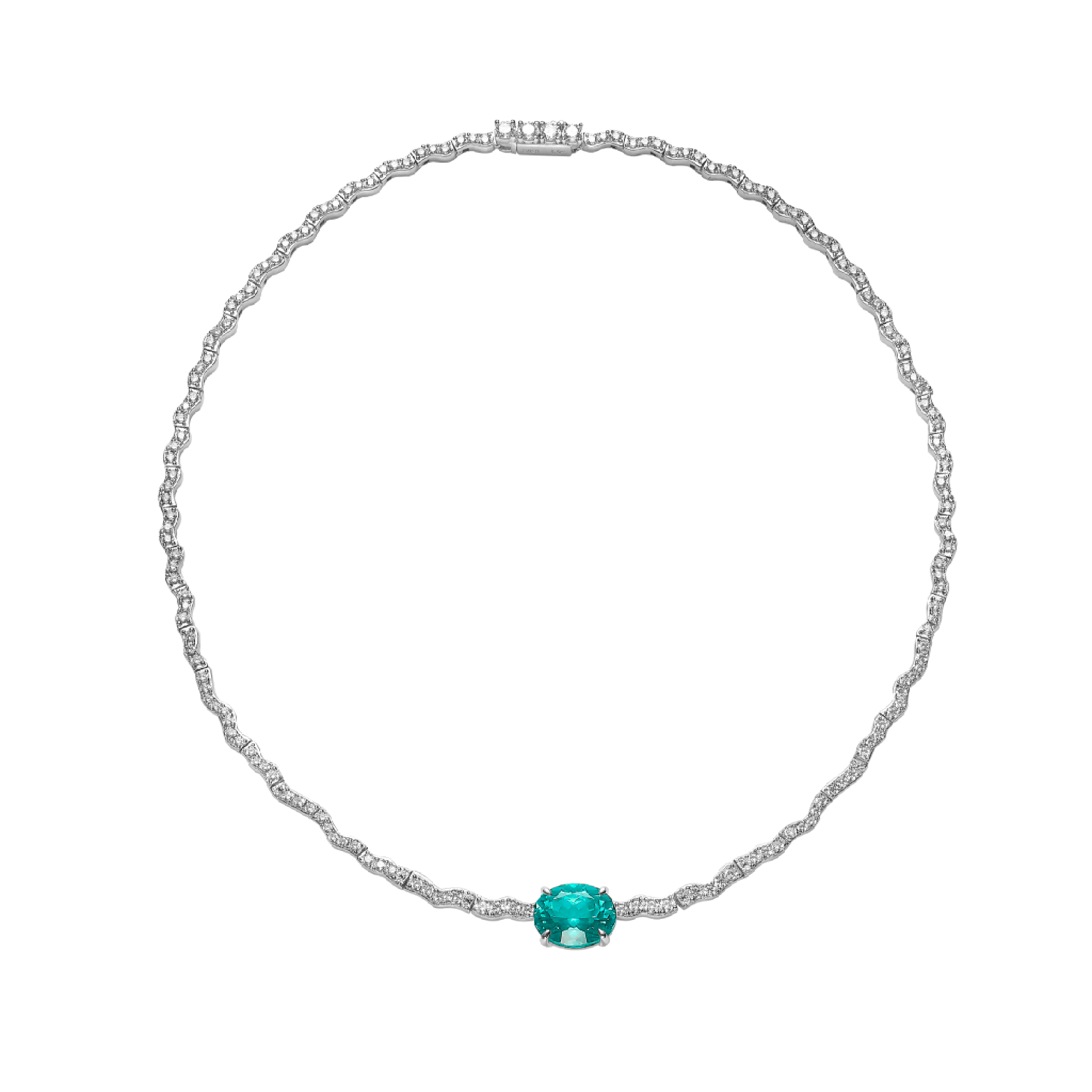 Aqua Paraiba Luxe Necklace - Gem Vivi