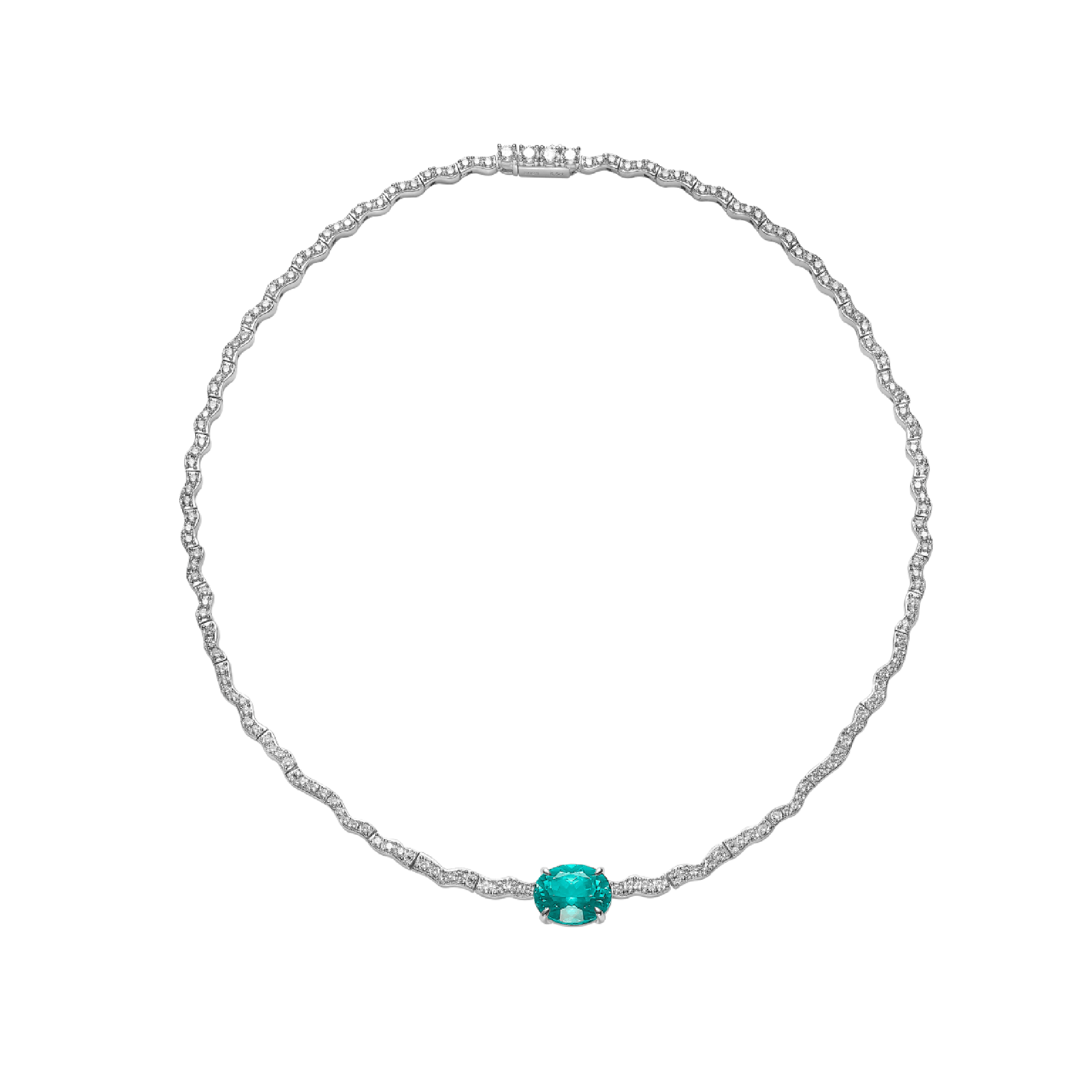 Aqua Paraiba Luxe Necklace - Gem Vivi