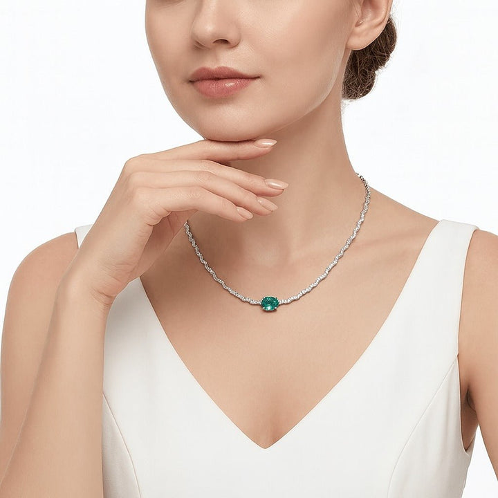 Aqua Paraiba Luxe Necklace - Gem Vivi