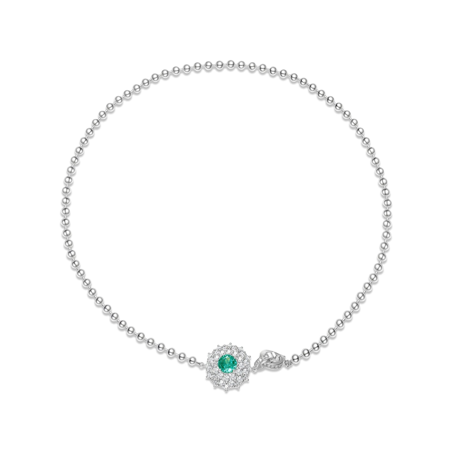 Aquamarine Bubble Necklace - Gem Vivi