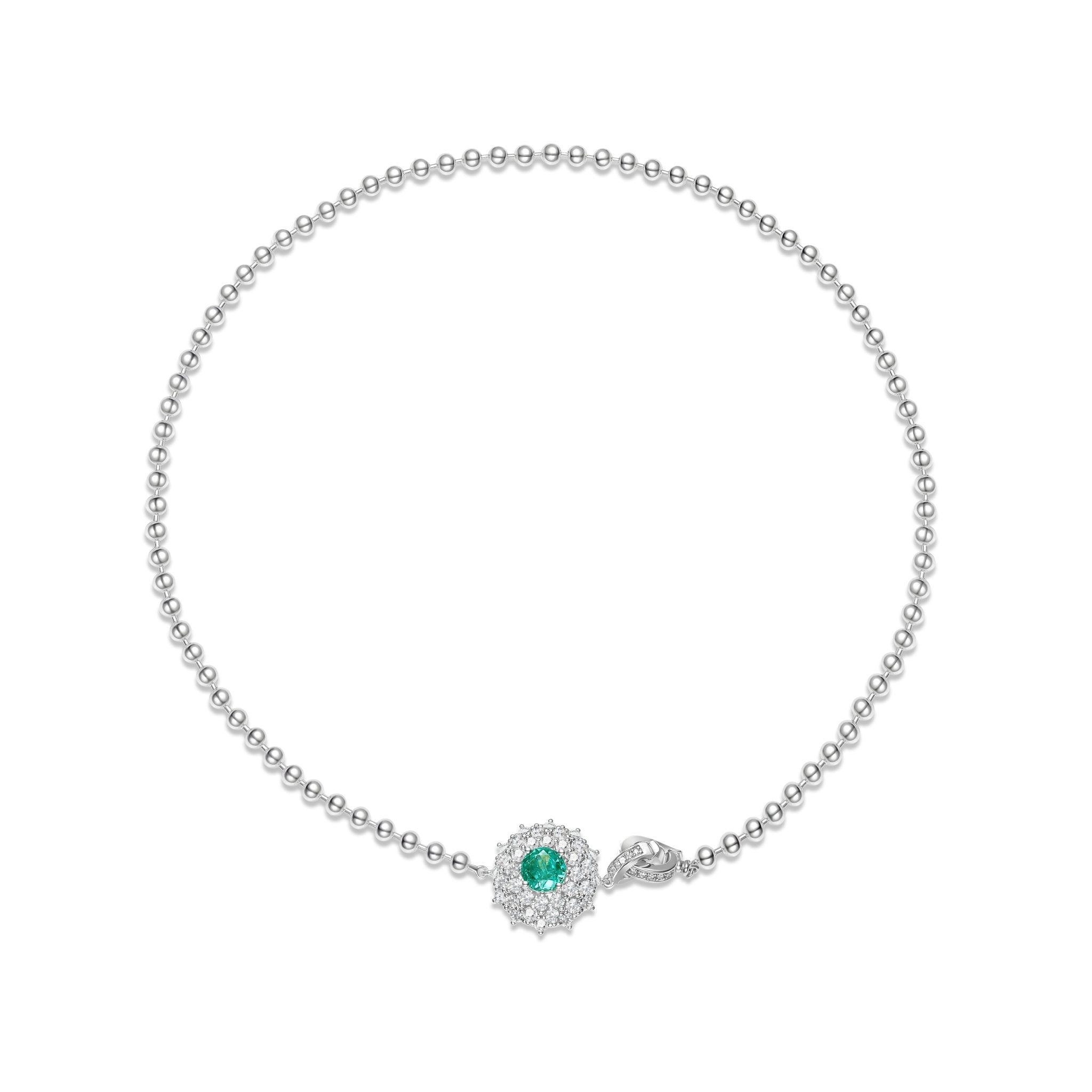 Aquamarine Bubble Necklace - Gem Vivi