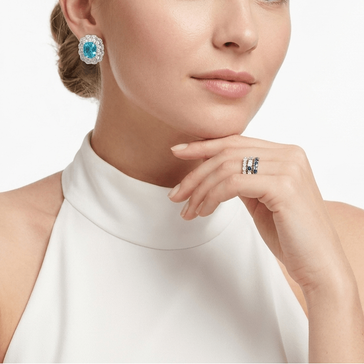 Aquamarine Royale Earrings - Gem Vivi