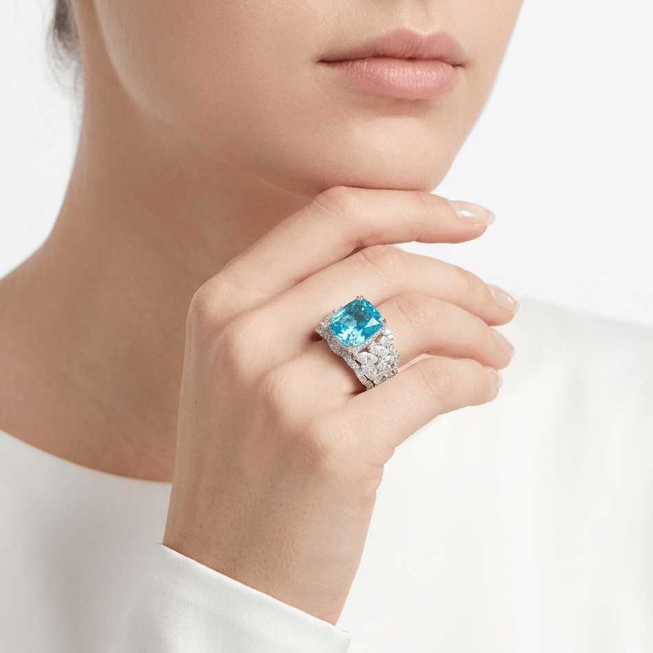 Aquamarine Royale Ring - Gem Vivi