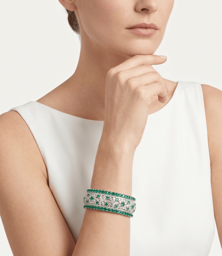 Aquamarine Starlight Bangle - Gem Vivi
