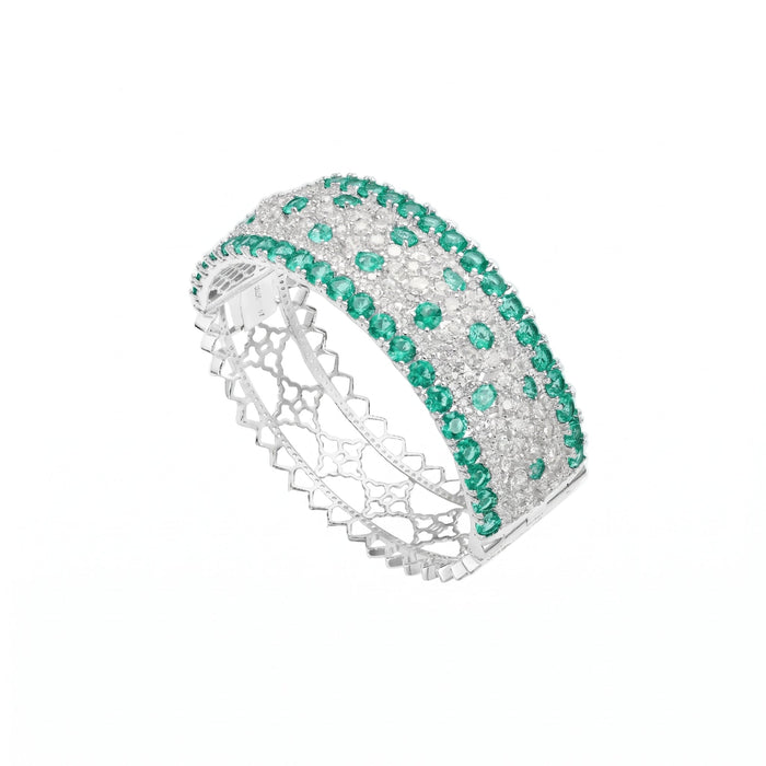 Aquamarine Starlight Bangle - Gem Vivi