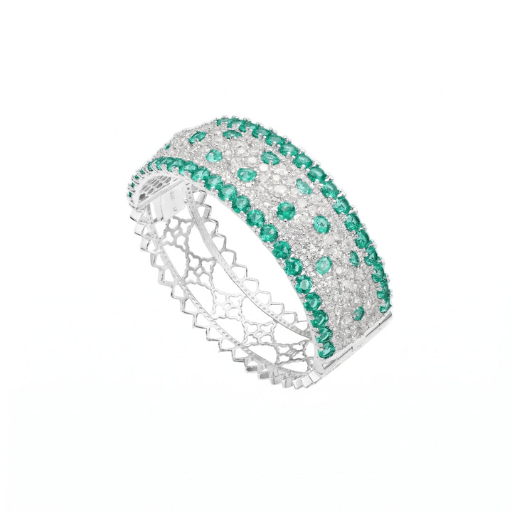 Aquamarine Starlight Bangle - Gem Vivi