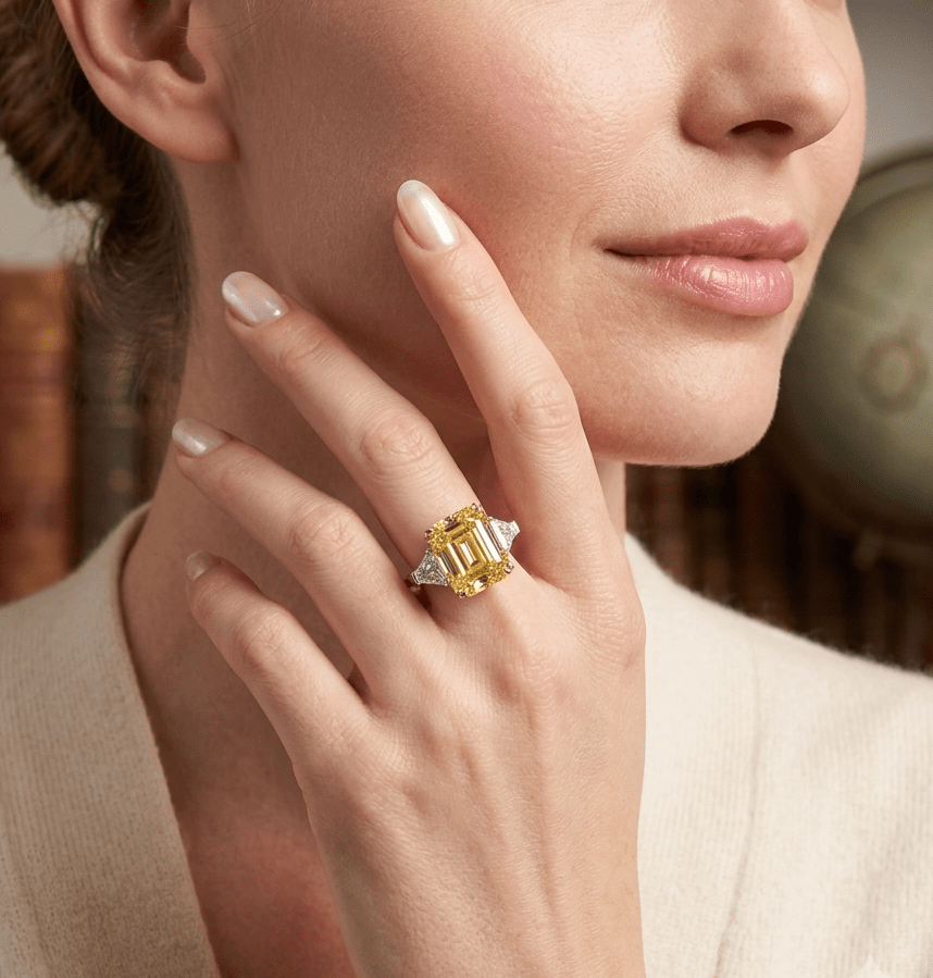 Aurora Radiant Canary Yellow Ring - Gem Vivi