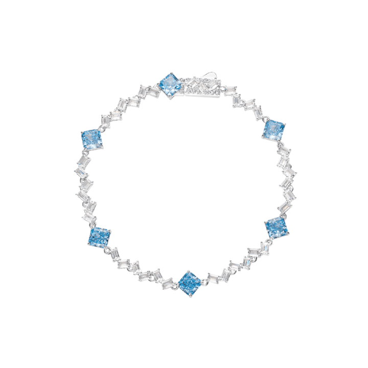 Azure Aquamarine Ice Bracelet - Gem Vivi