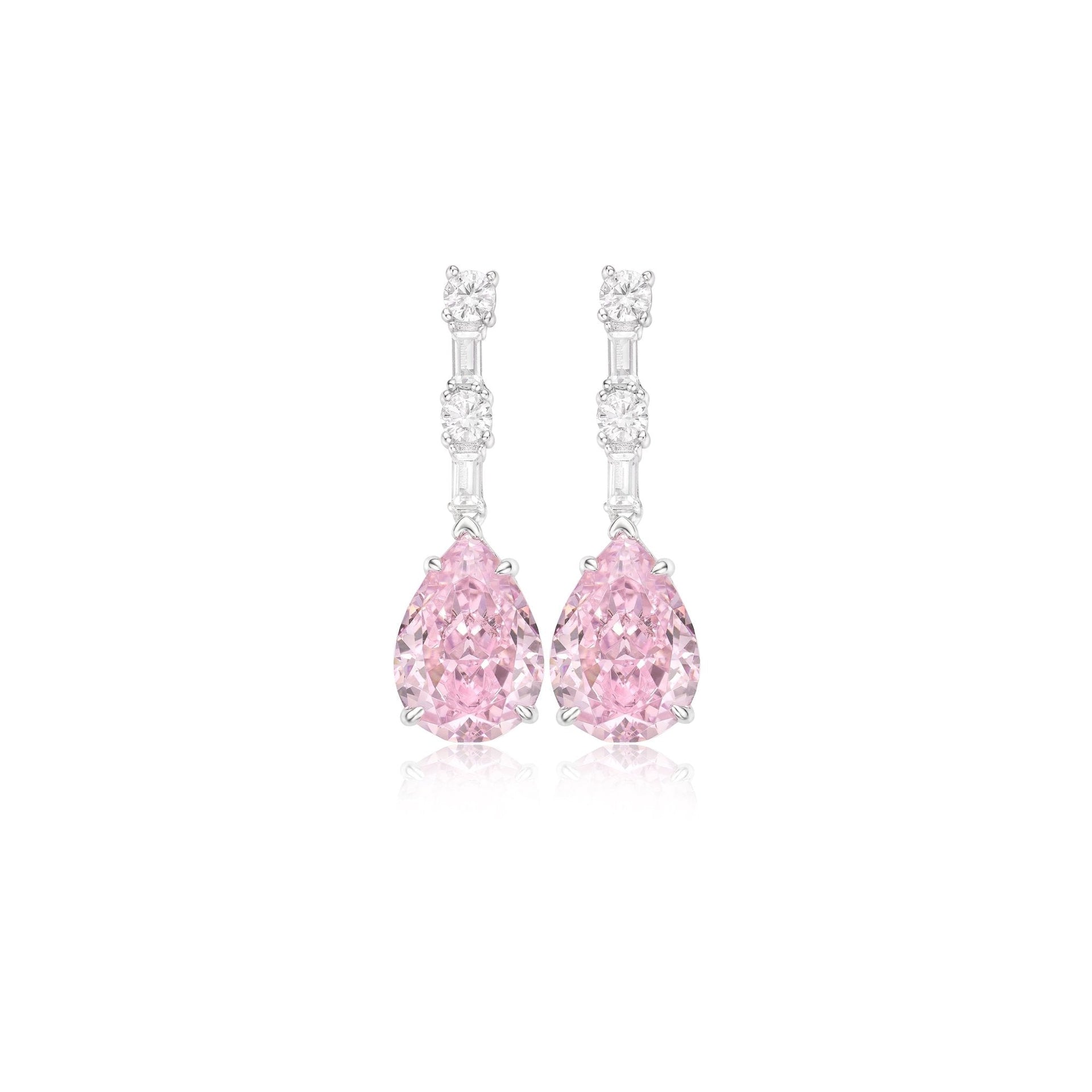 Angel's Tear Sakura Pink Dangle Earrings