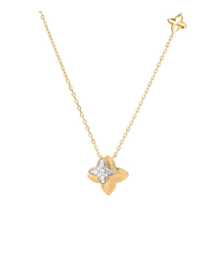 Bloom Clover Pendant Necklace - Gem Vivi