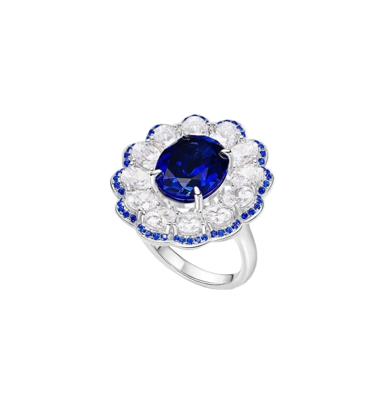 Bloom Midnight Sapphire Ring - Gem Vivi