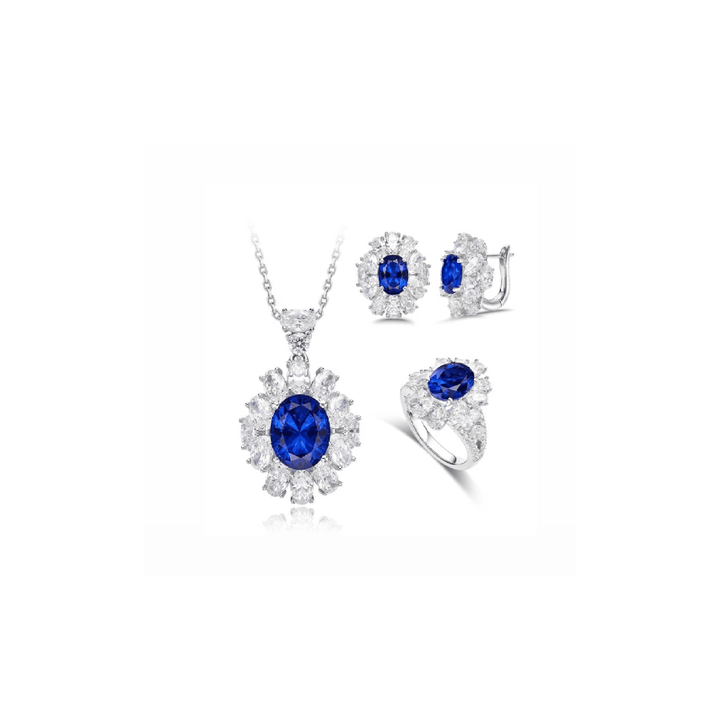 Bloom Royal Halo Cluster Earrings - Gem Vivi