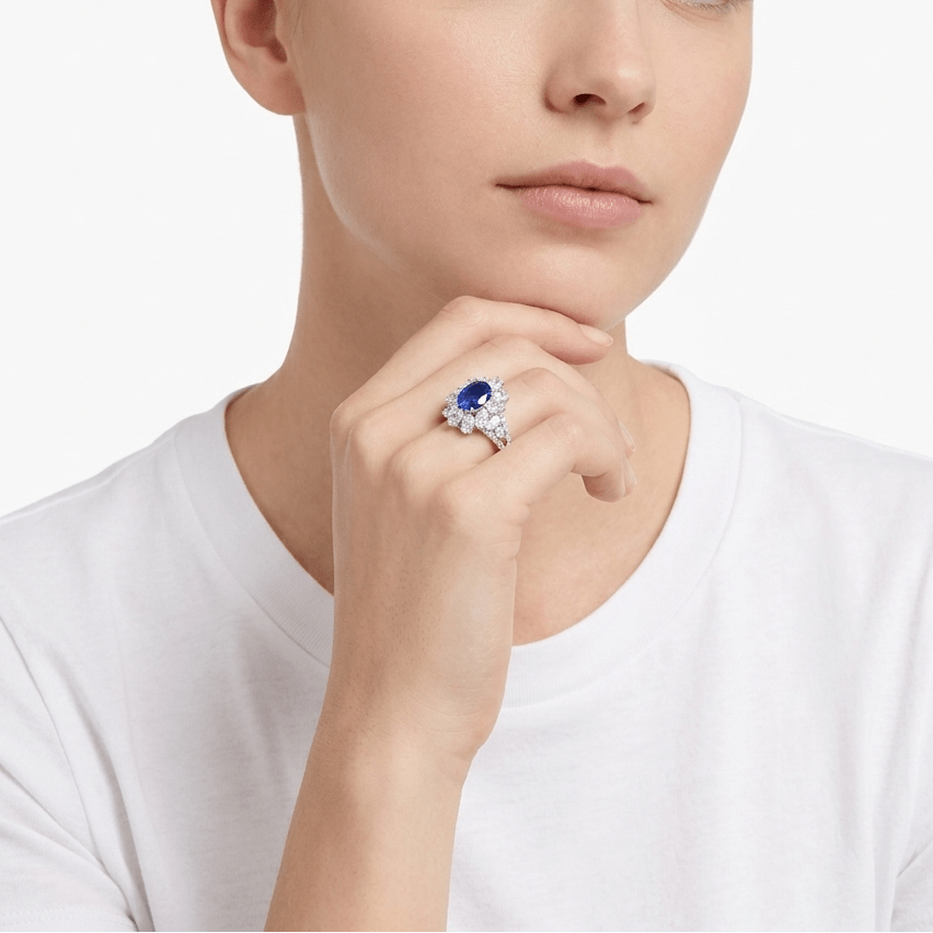 Bloom Royal Halo Ring - Gem Vivi