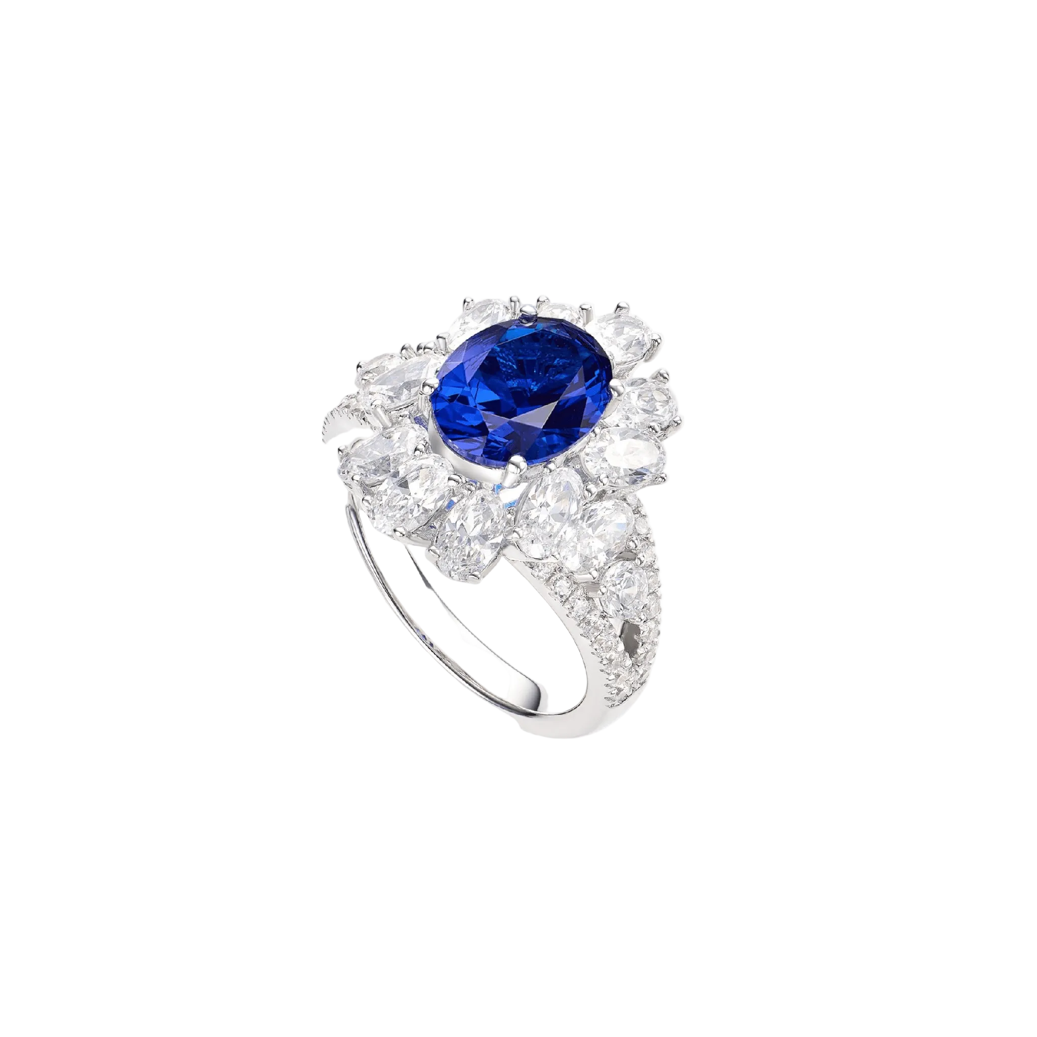 Bloom Royal Halo Ring - Gem Vivi
