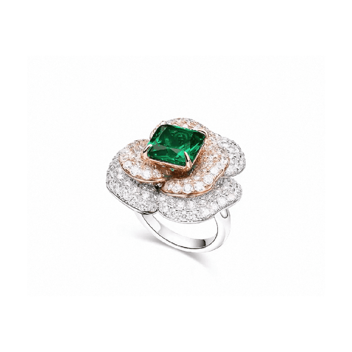 Blossom Emerald Statement Ring - Gem Vivi