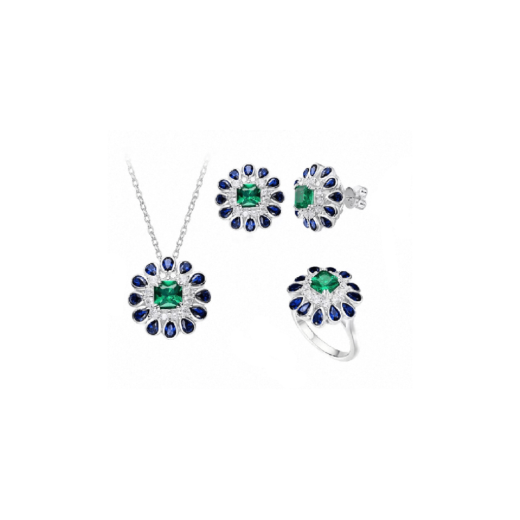 Blossom Halo Jewelry Set - Gem Vivi
