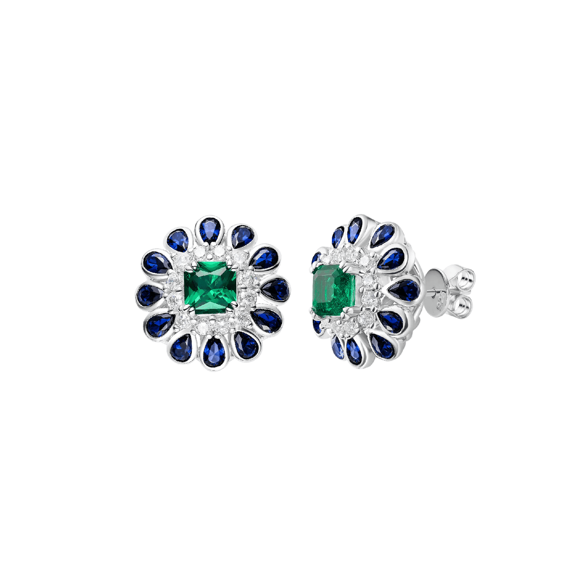 Blossom Halo Studs - Gem Vivi