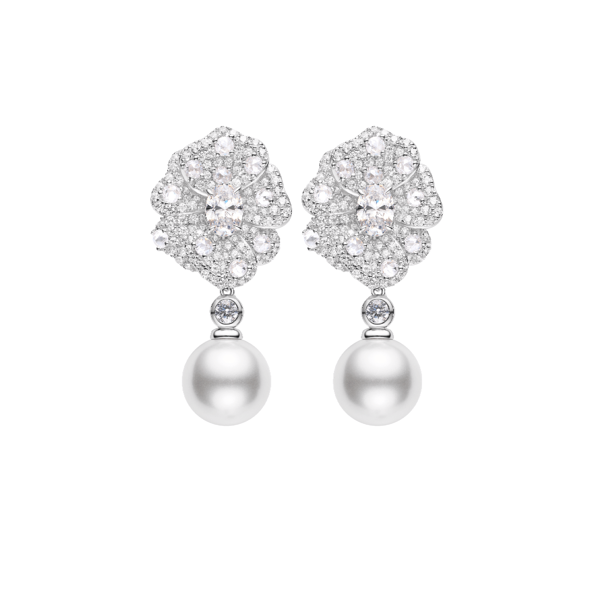 Blossom Luminous Pearl Dangle Earrings - Gem Vivi