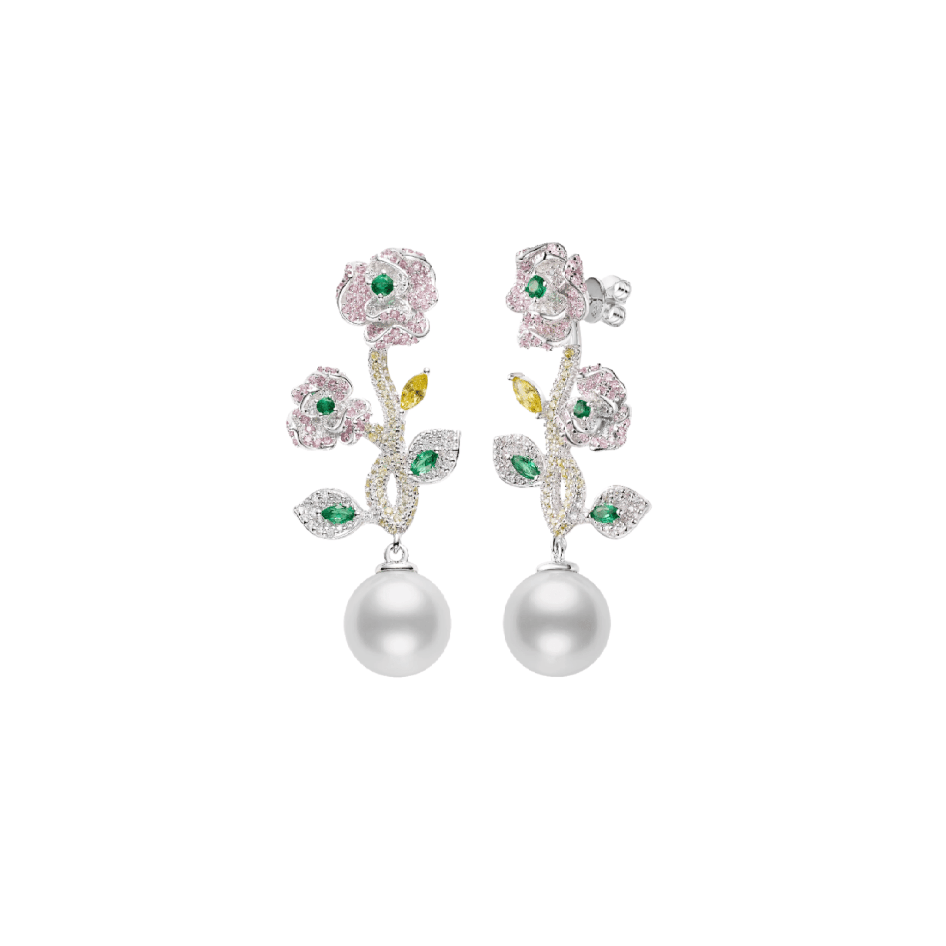 Blossom Pearl Drop Earrings - Gem Vivi
