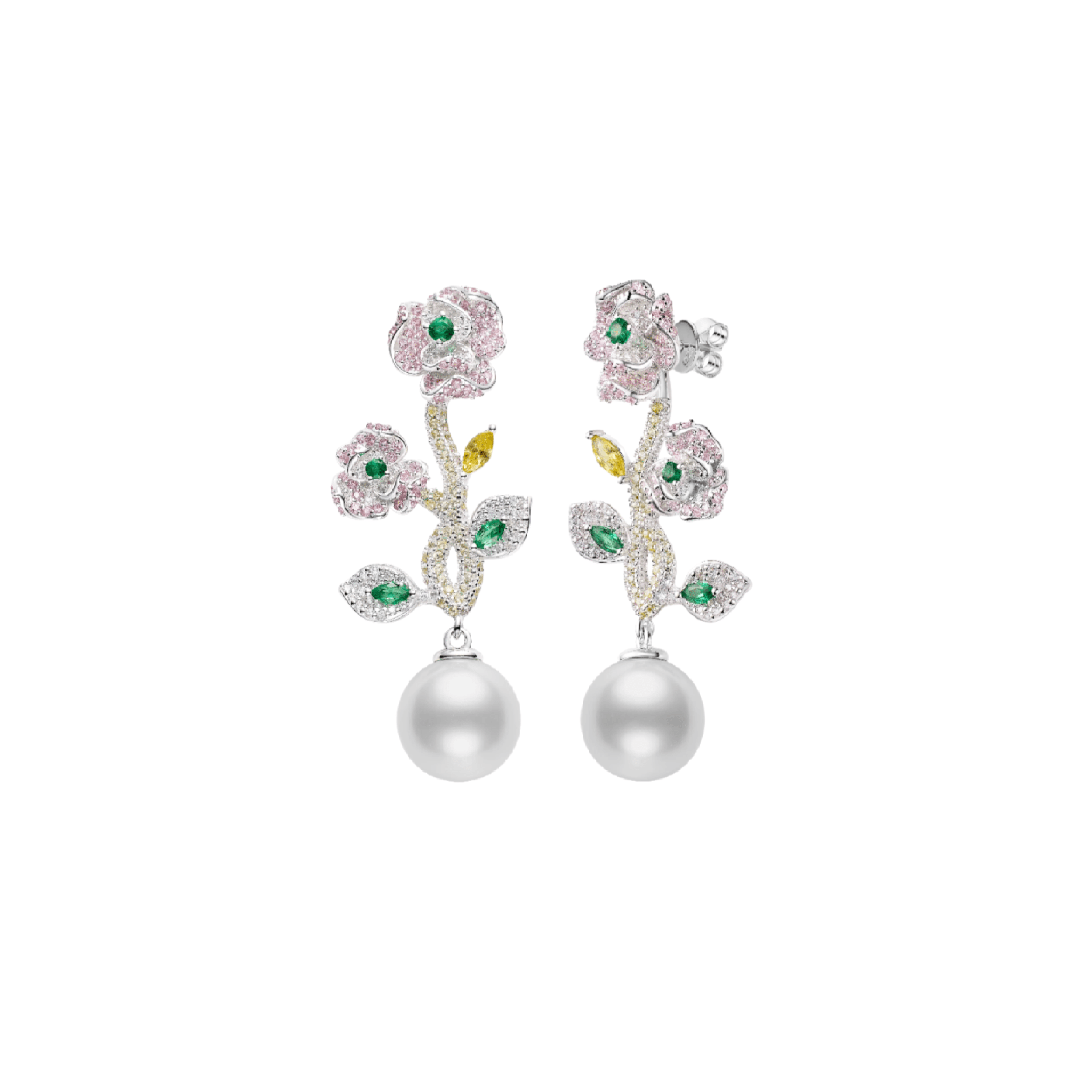 Blossom Pearl Drop Earrings - Gem Vivi
