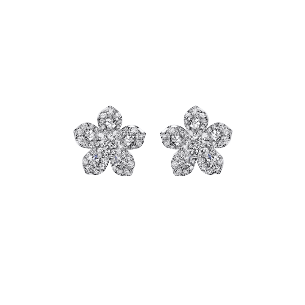 Blossom Radiance Stud Earrings - Gem Vivi