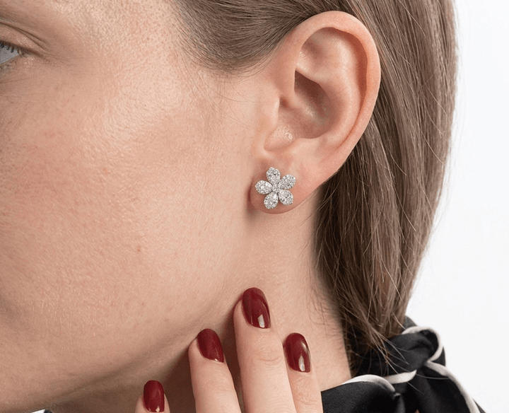 Blossom Radiance Stud Earrings - Gem Vivi