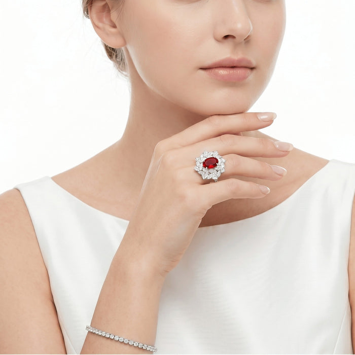 Blossom Ruby Ring - Gem Vivi