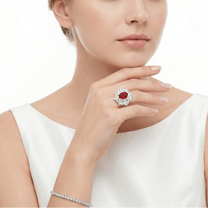 Blossom Ruby Ring - Gem Vivi