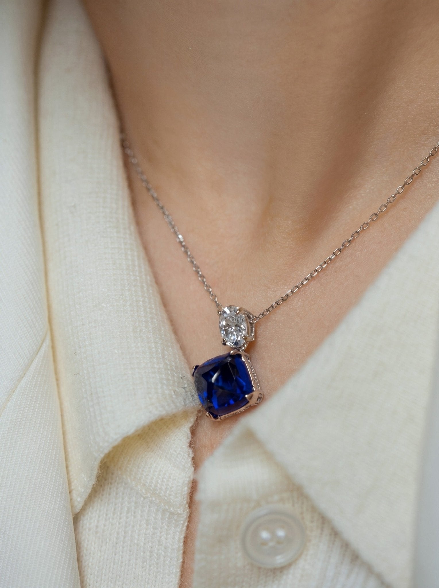 Blue Midnight Sugar-loaf Jewelry Set - Gem Vivi