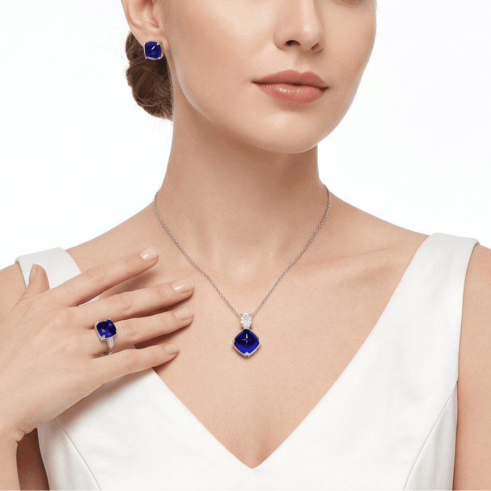 Blue Midnight Sugar - loaf Ring - Gem Vivi