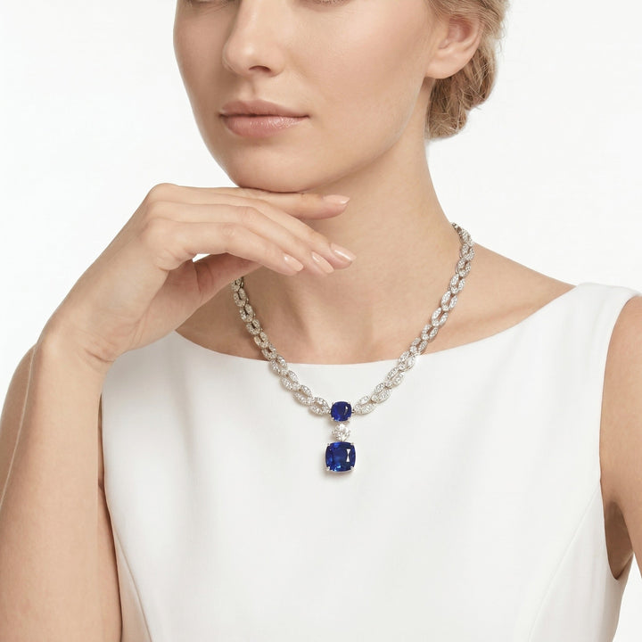 Blue Ocean Depths Necklace - Gem Vivi