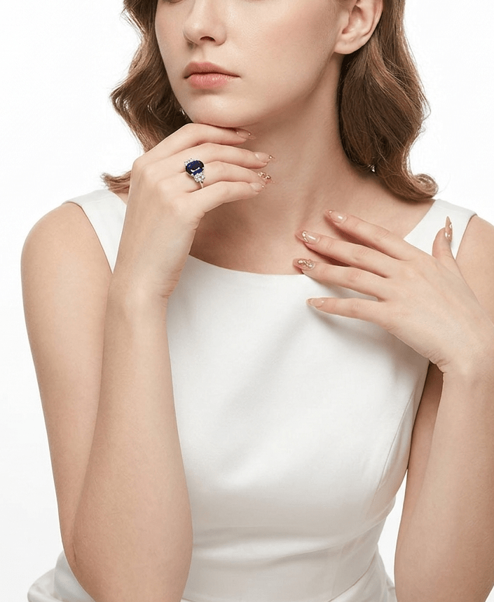 Blue Sapphire Elegance Ring - Gem Vivi