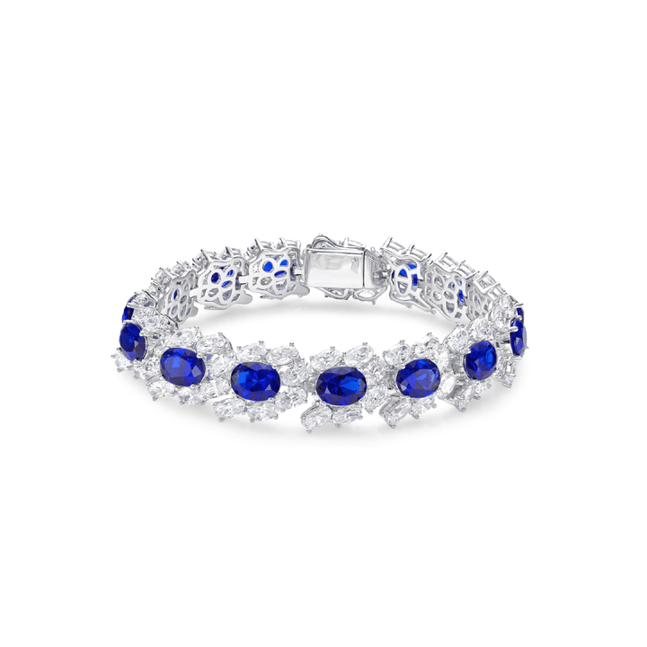 Blue Sapphire Luxurious Bracelet - Gem Vivi