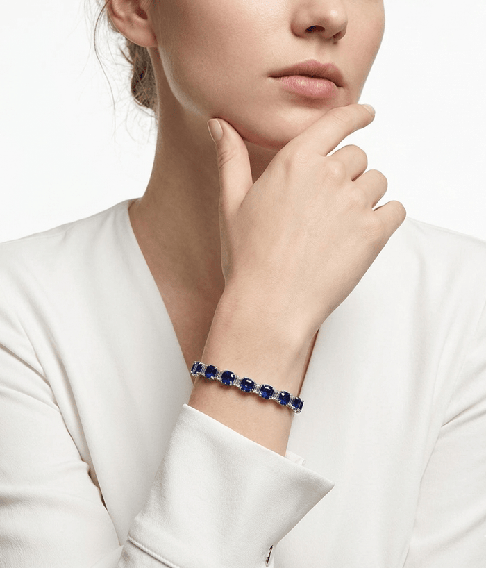 Blue Sapphire Tennis Bracelet - Gem Vivi