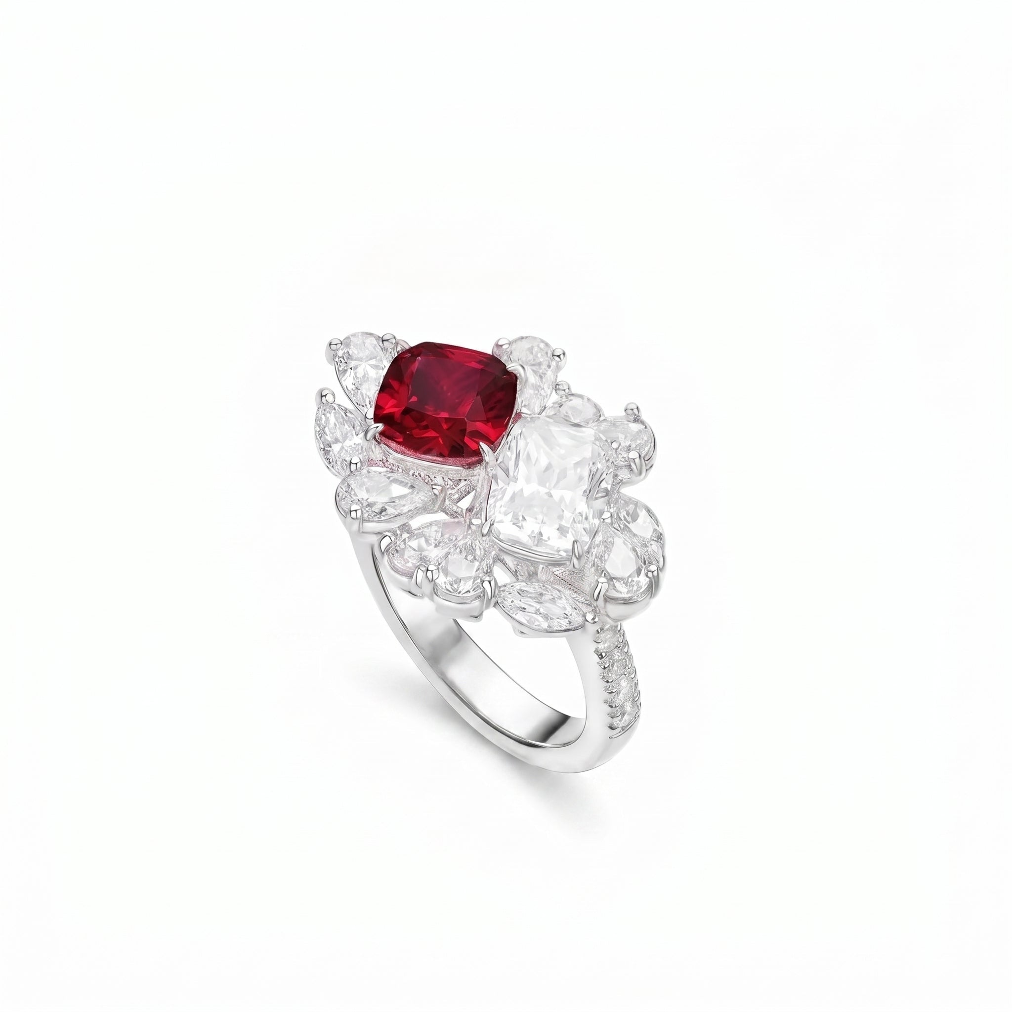 Calista Bloom Ruby Ring - Gem Vivi