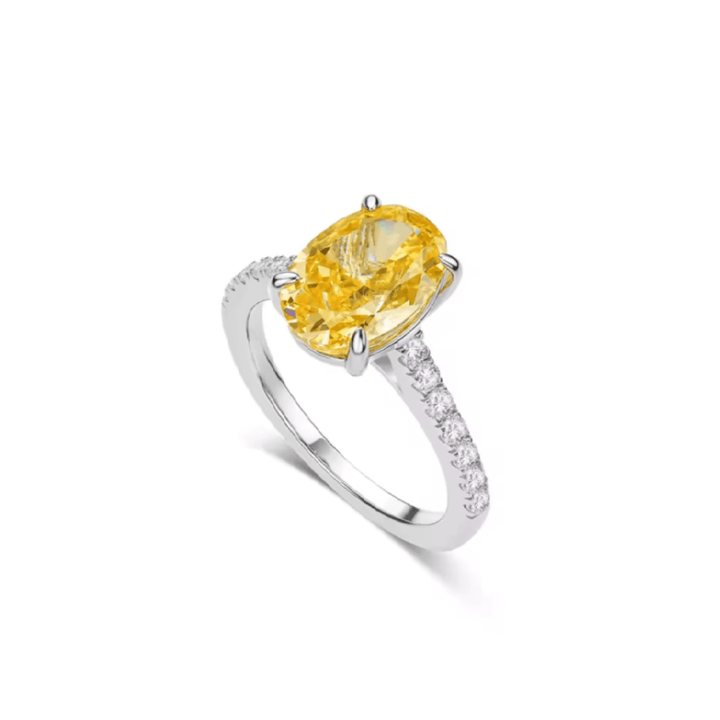 Canary Yellow Band Ring - Gem Vivi