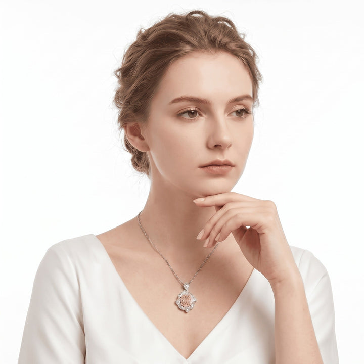 Canary Yellow Square Stone Pendant Necklace - Gem Vivi