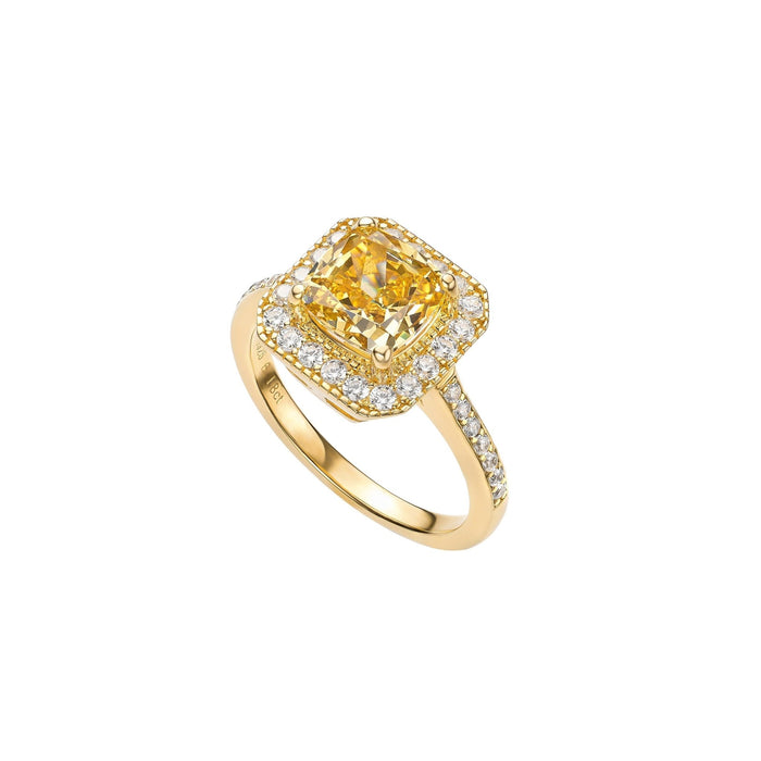 Candy Cube Canary Yellow Ring - Gem Vivi