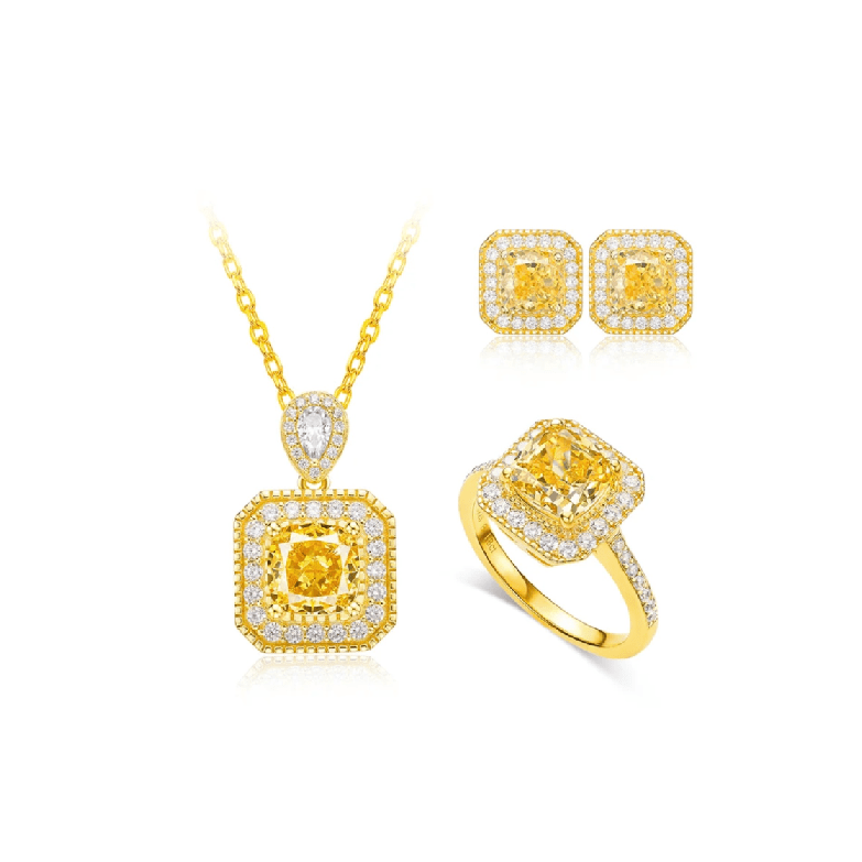 Candy Cube Canary Yellow Set - Gem Vivi