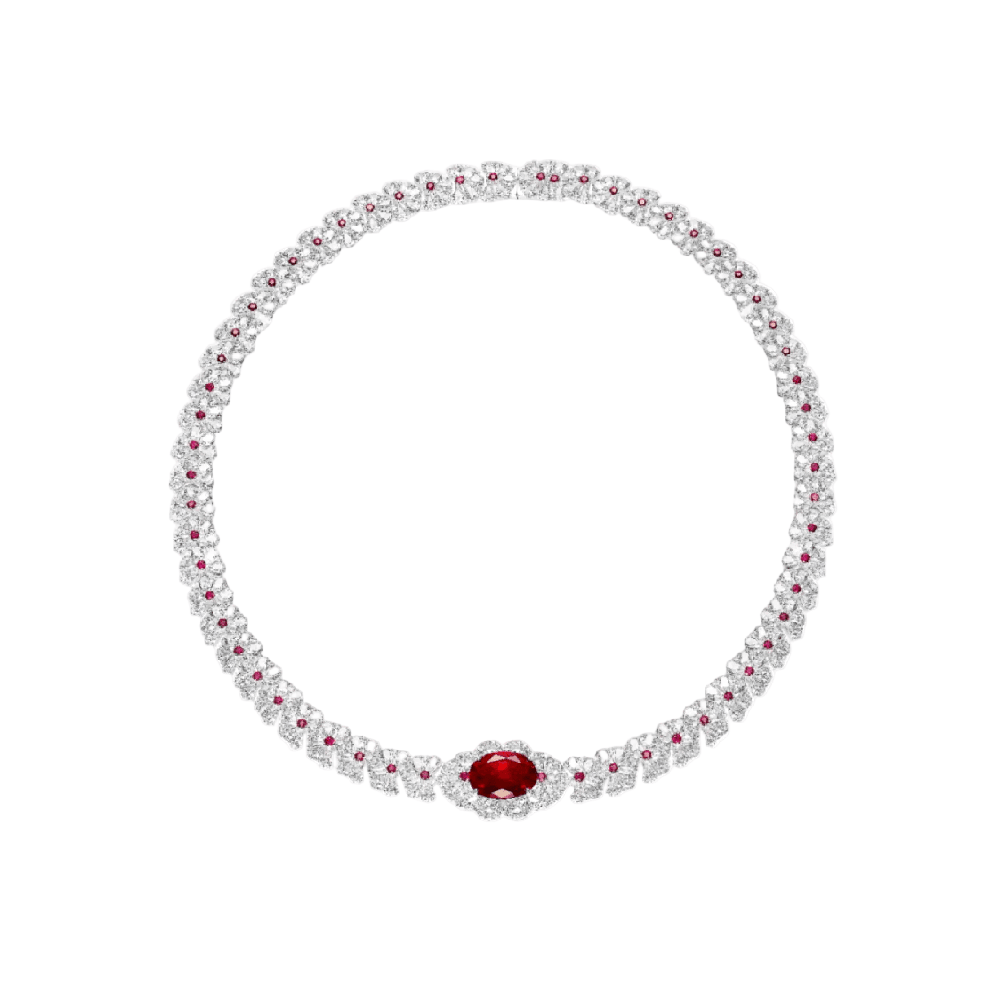 Carissa Ruby Statement Necklace - Gem Vivi