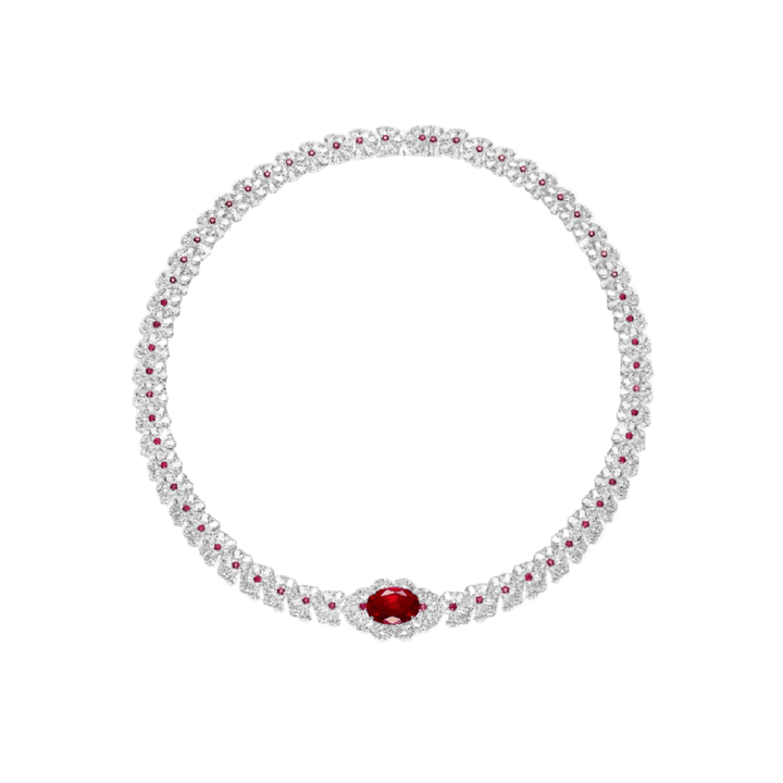 Carissa Ruby Statement Necklace - Gem Vivi