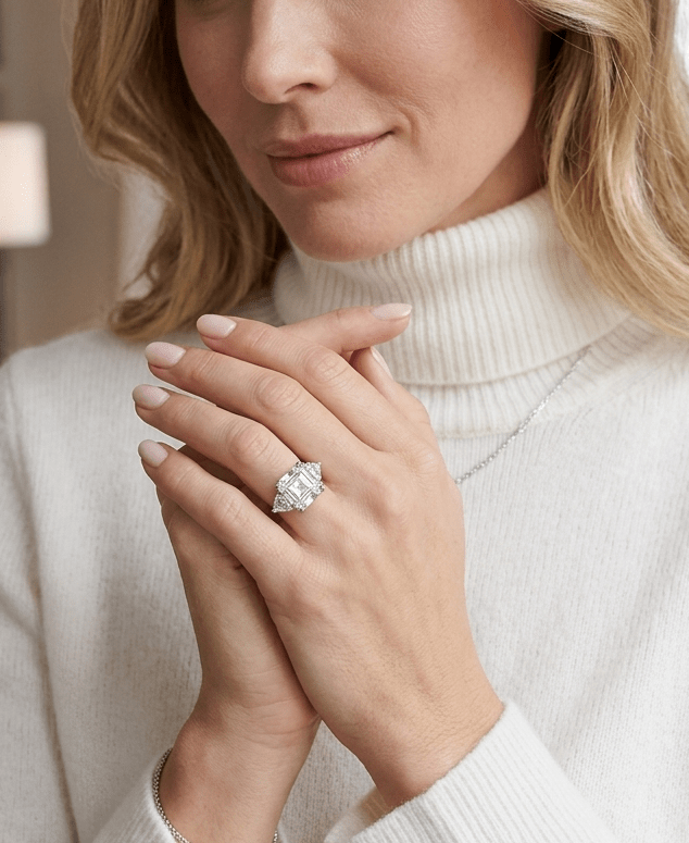 Catherine Asscher-Cut Ring - Gem Vivi