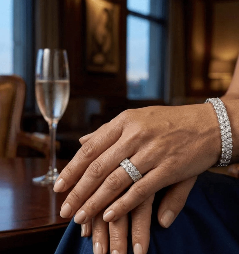 Celeste Double Row Eternity Ring - Gem Vivi