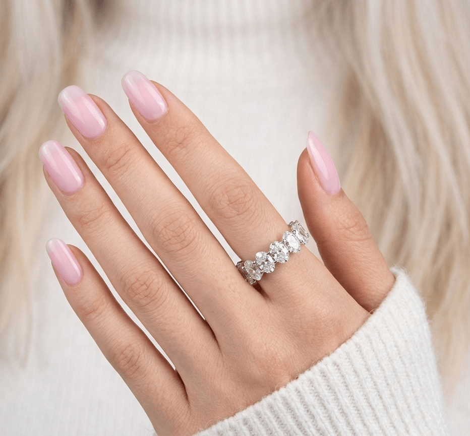 Celeste Oval Eternity Ring - Gem Vivi