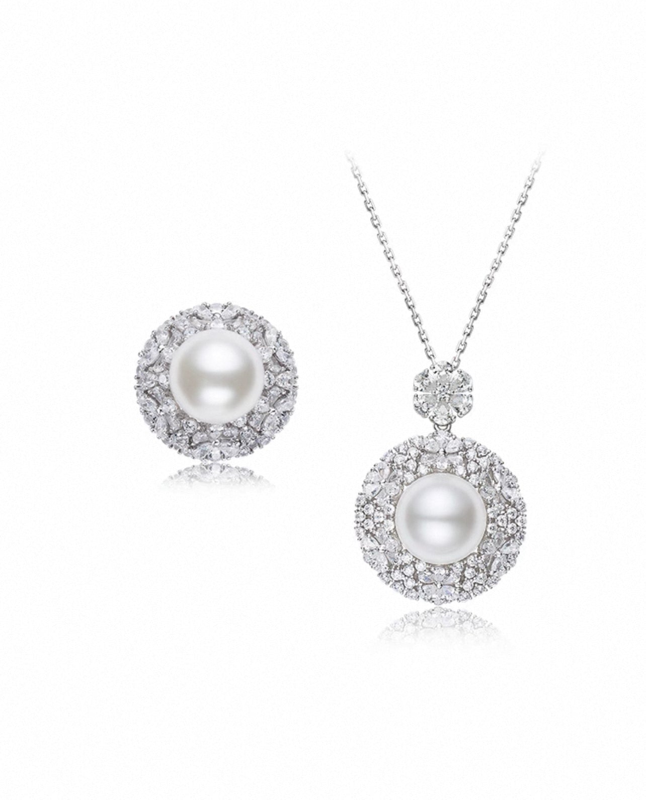 Celestial Pearl Pendant Necklace - Gem Vivi