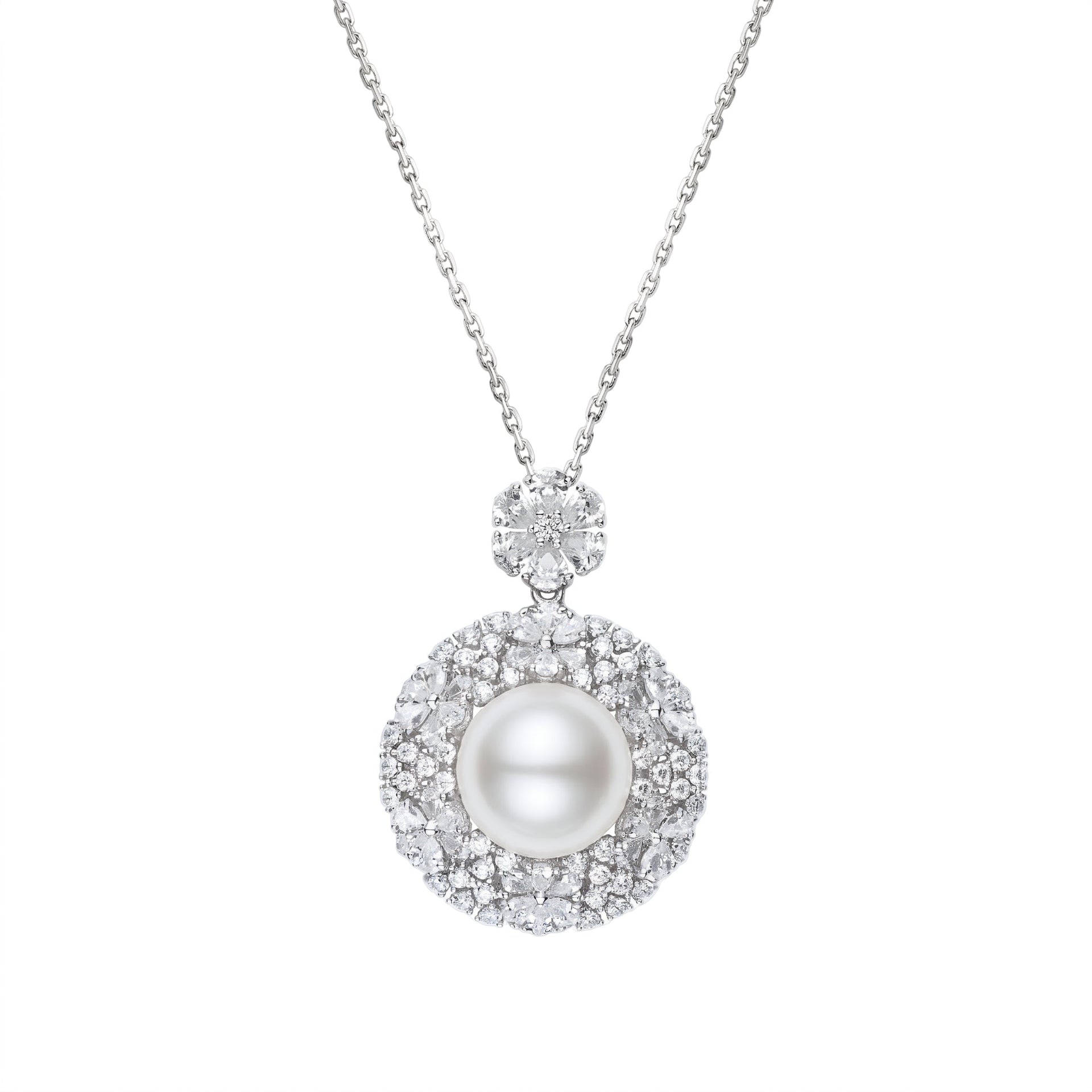 Celestial Pearl Pendant Necklace - Gem Vivi