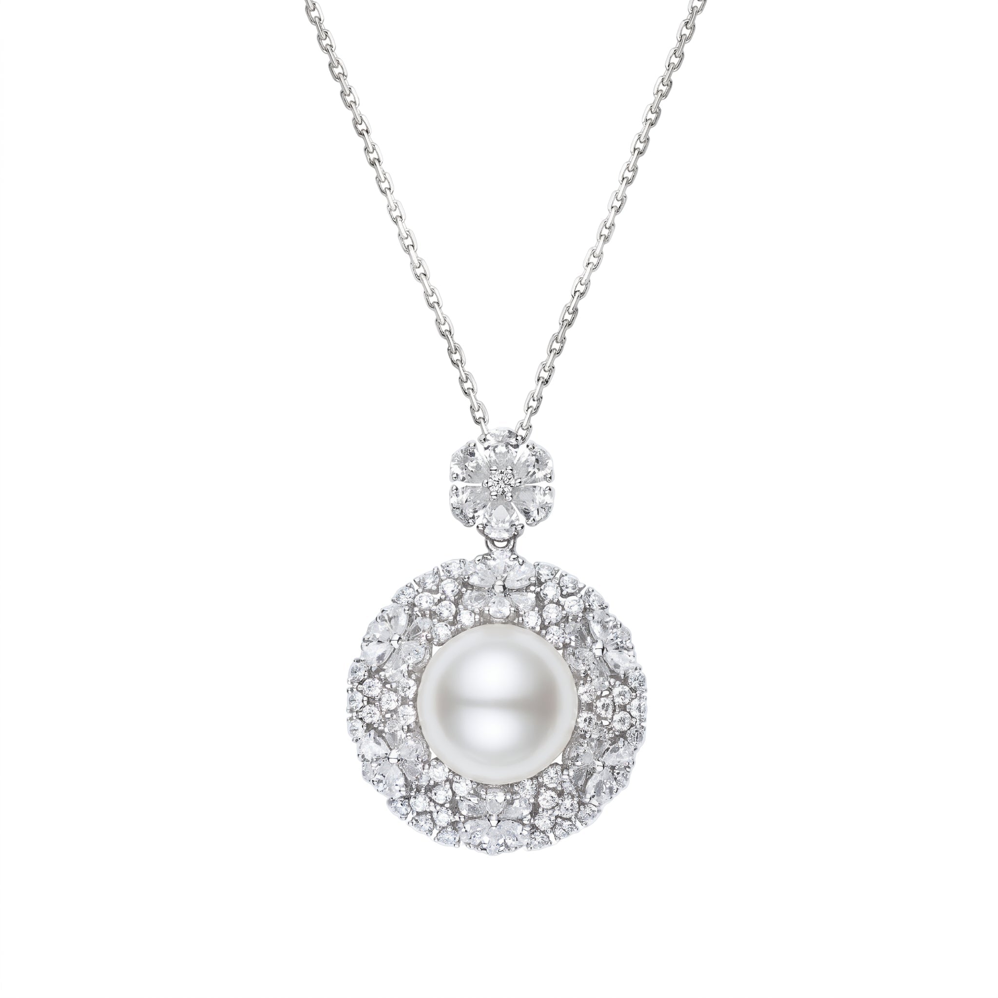 Celestial Pearl Pendant Necklace - Gem Vivi