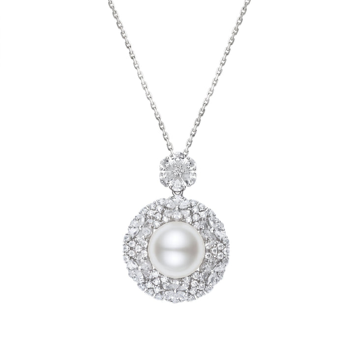 Celestial Pearl Pendant Necklace - Gem Vivi